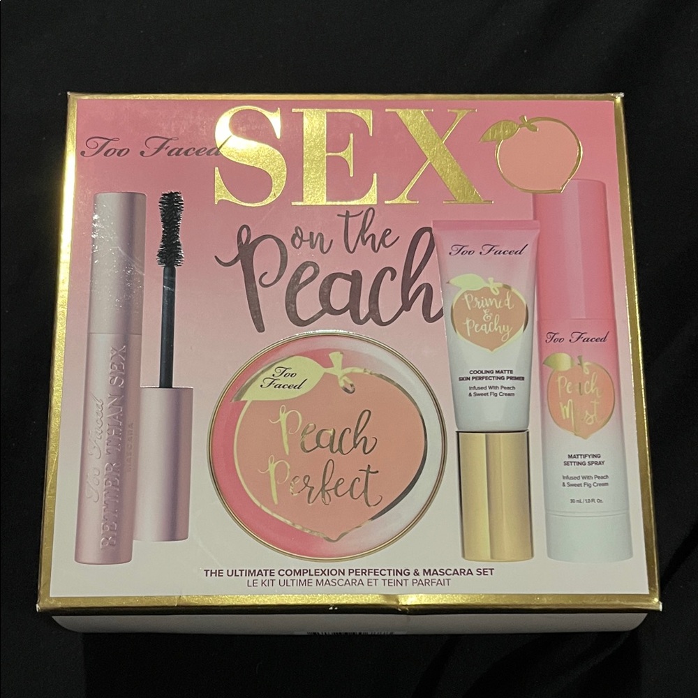 💕 NEW TOO FACED SEX ON THE PEACH COMPLEXION PERFECTING & MASCARA SET💕